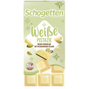 Schogetten Tafelschokolade Blonde Weiße Pistazie, 100g, 18 Stück
