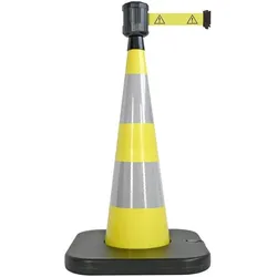 Viso, Verkehrstechnik, RCX104DAN PVC Yellow Kegel zu festen-Gurt GEFAHR O x H 90 mm 1000