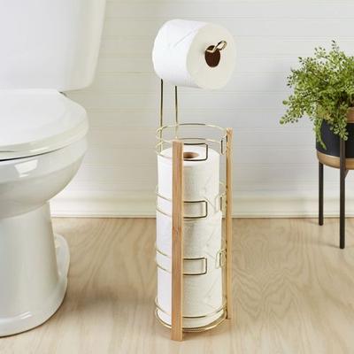 Popular Bath Product Woodbrock Toilet Paper Reserve , Gold