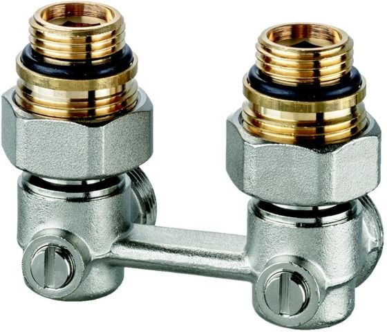 Heimeier Anschlussverschraubung 0565-50.000 Rp 1/2, Eck, Zweirohrsystem