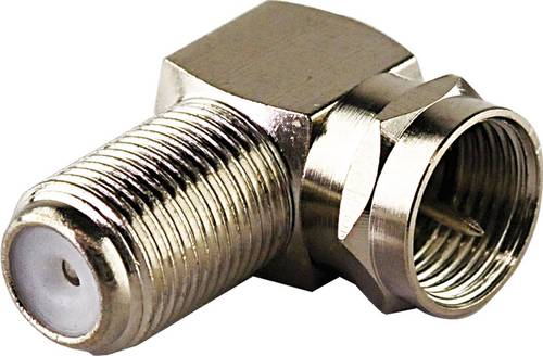 Schwaiger WAD8321531 F-Winkeladapter Anschlüsse: F-Stecker, F-Buchse 2St.