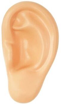 Orecchio Antistress in Poliuretano 10x5,6cm   LightPlus Beige Personalizzate o neutre