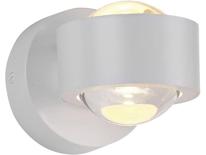 JUST LIGHT LED Wandleuchte AKKU-CHIA , weiß, 2, Ø 9cm H: 9cm, 1 Stk., Leuchten, Akkubetrieben inkl. USB-Ladekabel, 5 Stufen Dimmung + Timerfunktion, LED Wandleuchte