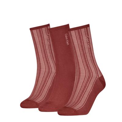 Socken CALVIN KLEIN, Damen, rot (rust rot), Obermaterial: 64% Baumwolle, 34% Polyamid, 2% Elasthan, Socken Socken