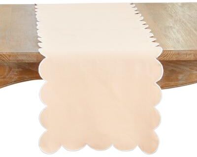 Saro Lifestyle "Scalloped Table Runner - 16""x72"""