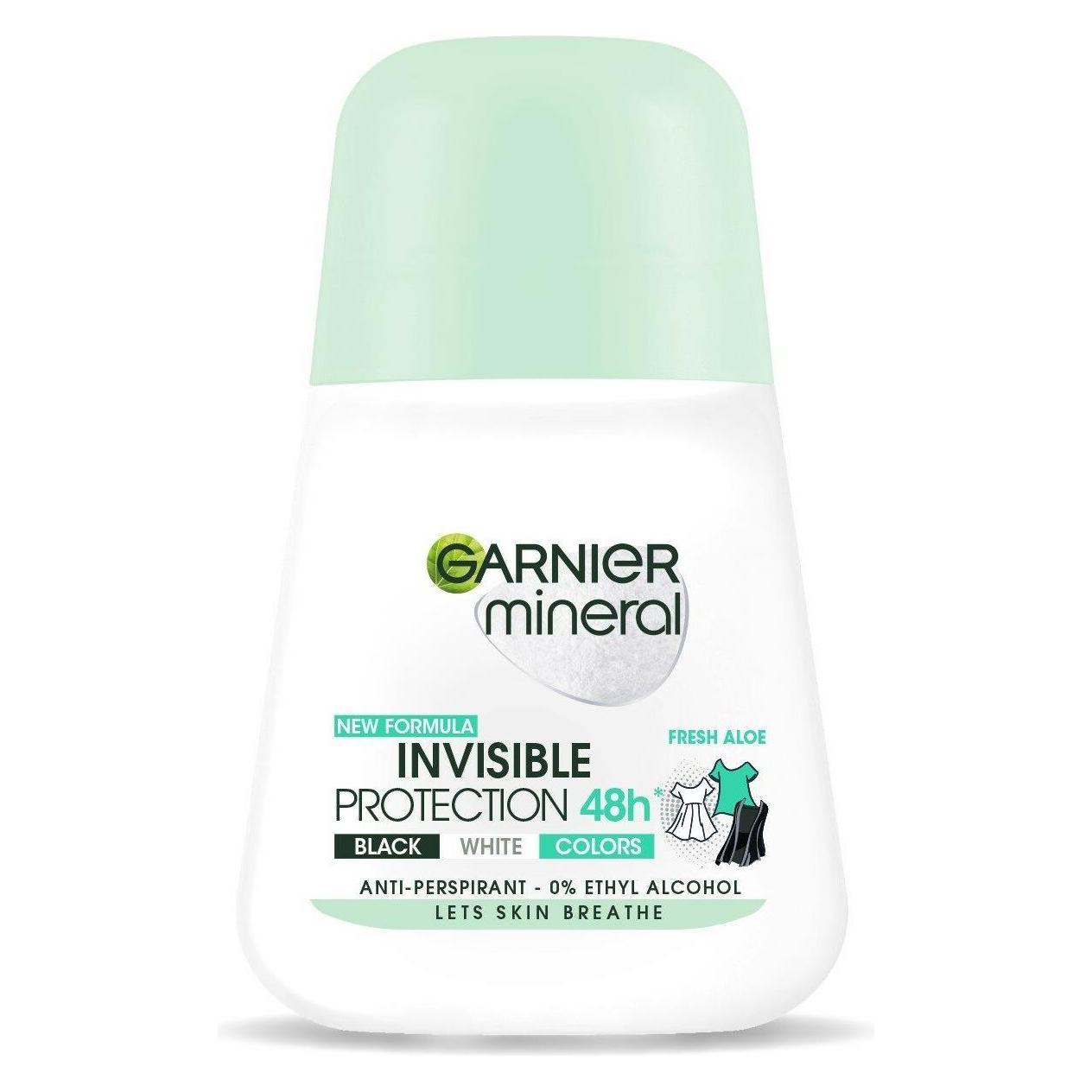 Garnier Invisible Protection 48H Women Roll-On Antiperspirant Ball Fresh Aloe 50Ml (Roll-on, 50 ml) (3600542475167)