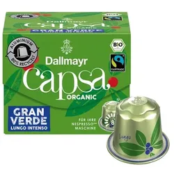 Dallmayr Kaffeekapseln »Organic Gran Verde Lungo Intenso« 10 Stück