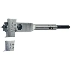 Fisch-tools Zentrumbohrer Type 0500 Bohr-Ø 22-76mm L.190mm Schaft 6-kant