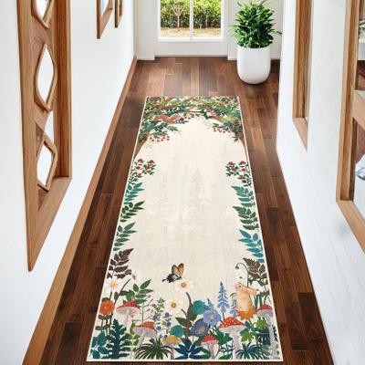 "Garvee Modern 2'x6'Area Rug,Botanical Fairy Tale Nursery Washable Rug - 2'3"" x 12' Runner"