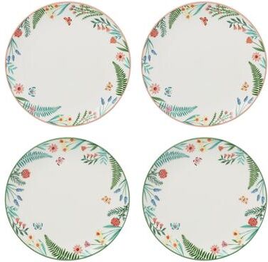 Oneida First Blooms Accent Plates, Set of 4