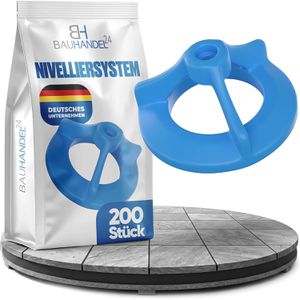 BH24 Fliesen-Nivelliersystem Gewindehaube, zur ebenen Fliesenverlegung, 200 Stück