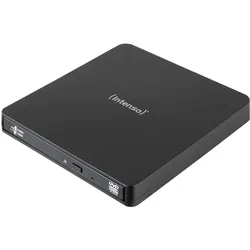 Intenso Set bestehend aus EOD 400D Slim CD/DVD-Brenner und DVD-R 4.7 GB 16x 10er Slimcase (CD Brenner, DVD Brenner), Optisches Laufwerk, Schwarz
