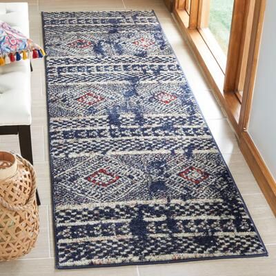 SAFAVIEH Adirondack Leah Moroccan Boho Distressed Rug
