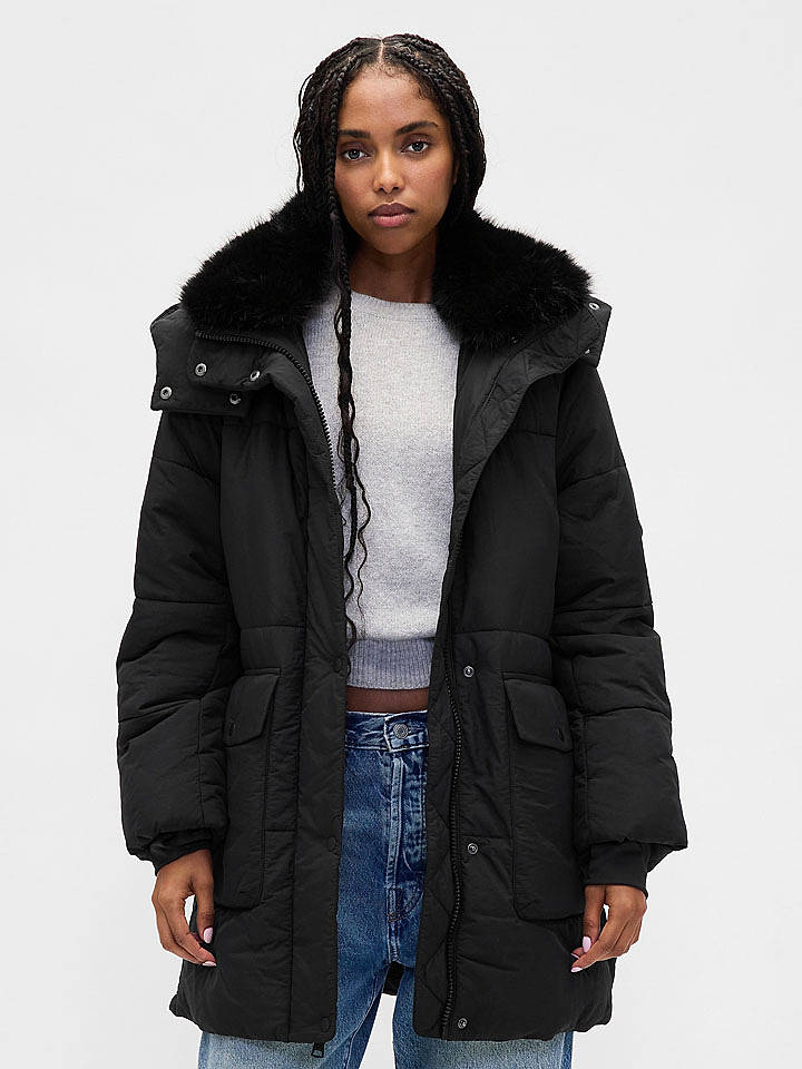 GAP Wintermantel in Schwarz - M