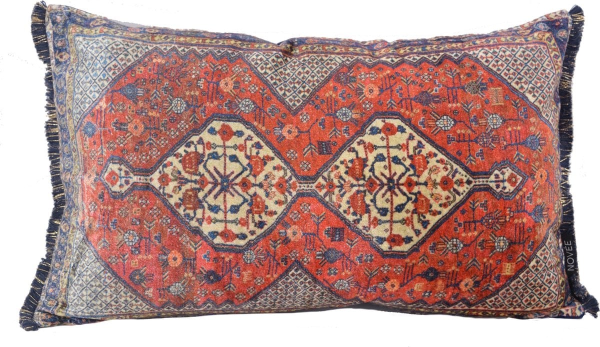 Persian Nima Kussenhoes van Viscose en Katoen, 30 x 50 cm