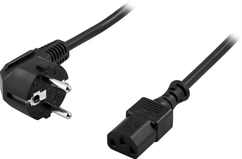Deltaco Power Cable - 1 m - EU DEL-109E