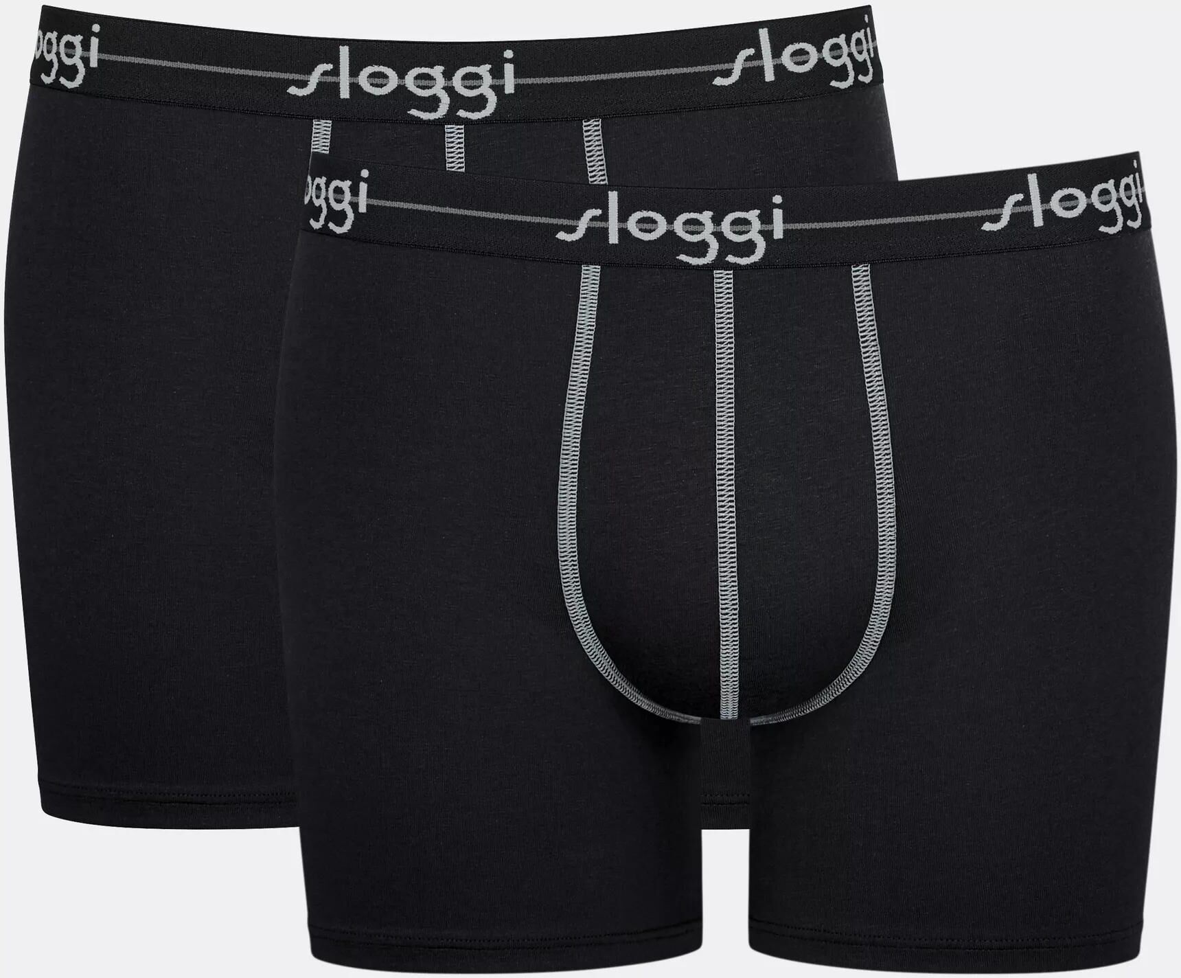 Boxershorts SLOGGI "men Start", Jungen, Gr. 7, Single Jersey, schwarz, Single Jersey, Obermaterial: 96% Baumwolle, 4% Elasthan, körpernah, Unterhosen Boxershorts, ohne Eingriff, extra weiches Taillenband, Single-Jersey Qualität schwarz 7, Single Jersey