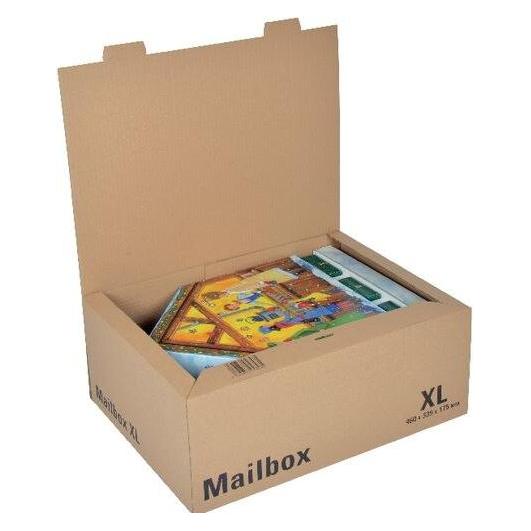 Colompac 10 Versandkartons CP 098 Mailbox XL 46,5 x 34,9 x 18,4 cm (10 Stk.) (CP098.05.010)