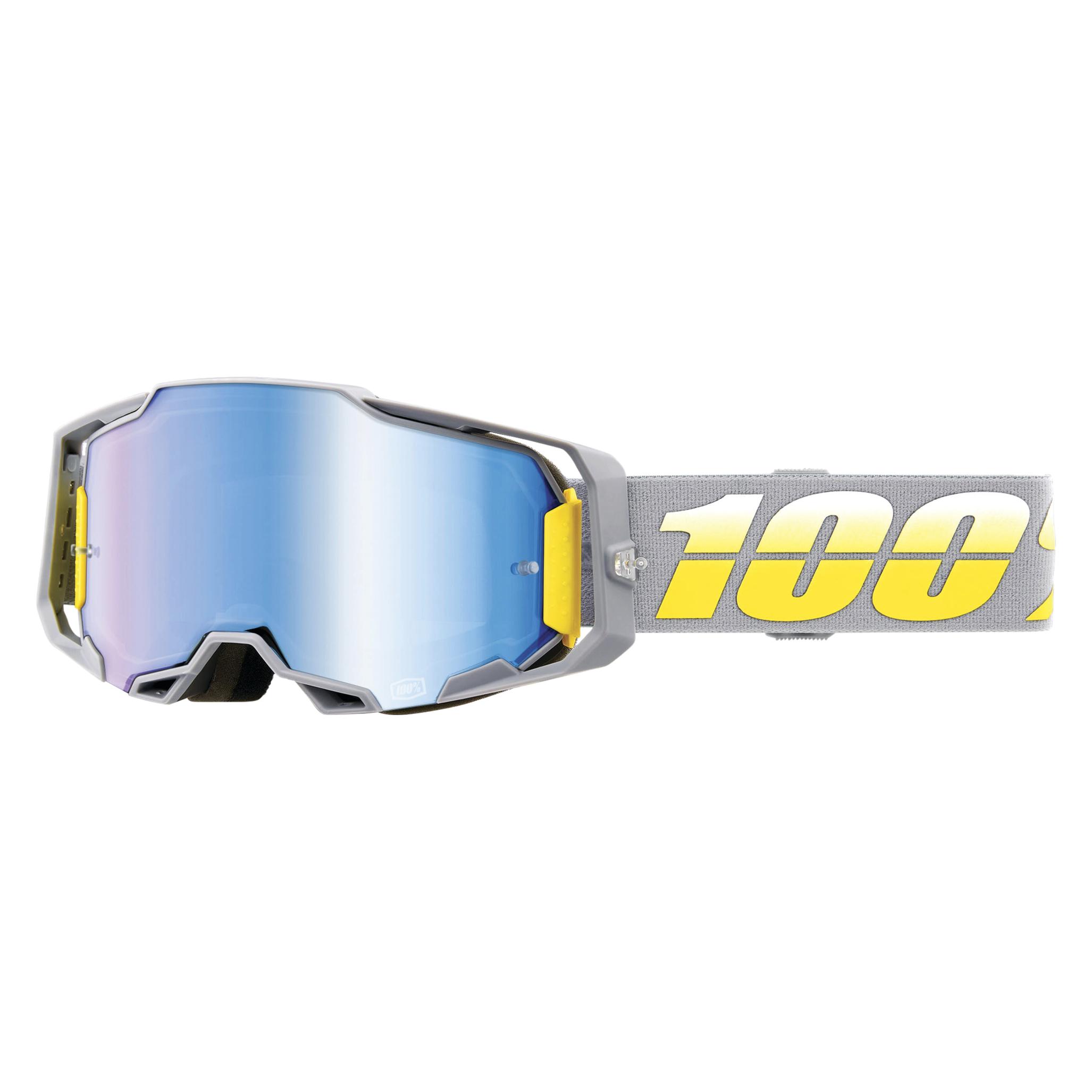 100% Armega Goggle Complex - Mirror Blue (Grau, Mirror Blue) (50005-00006)