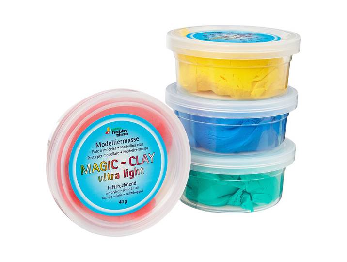 Hobby Time Magic-Clay Ultra-light Knetmasse 4 × 40 g