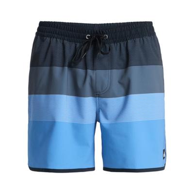 Boardshorts QUIKSILVER "Stretch Scallop Volley 16", Herren, Gr. L, Normalgrößen, schwarz tijuana, Obermaterial: 92% Polyester, 8% Elasthan., Hosen