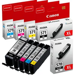 Canon Original PGI-570XL/CLI-571XL Druckerpatronen - 5er Multipack (CMYK/PGBK)