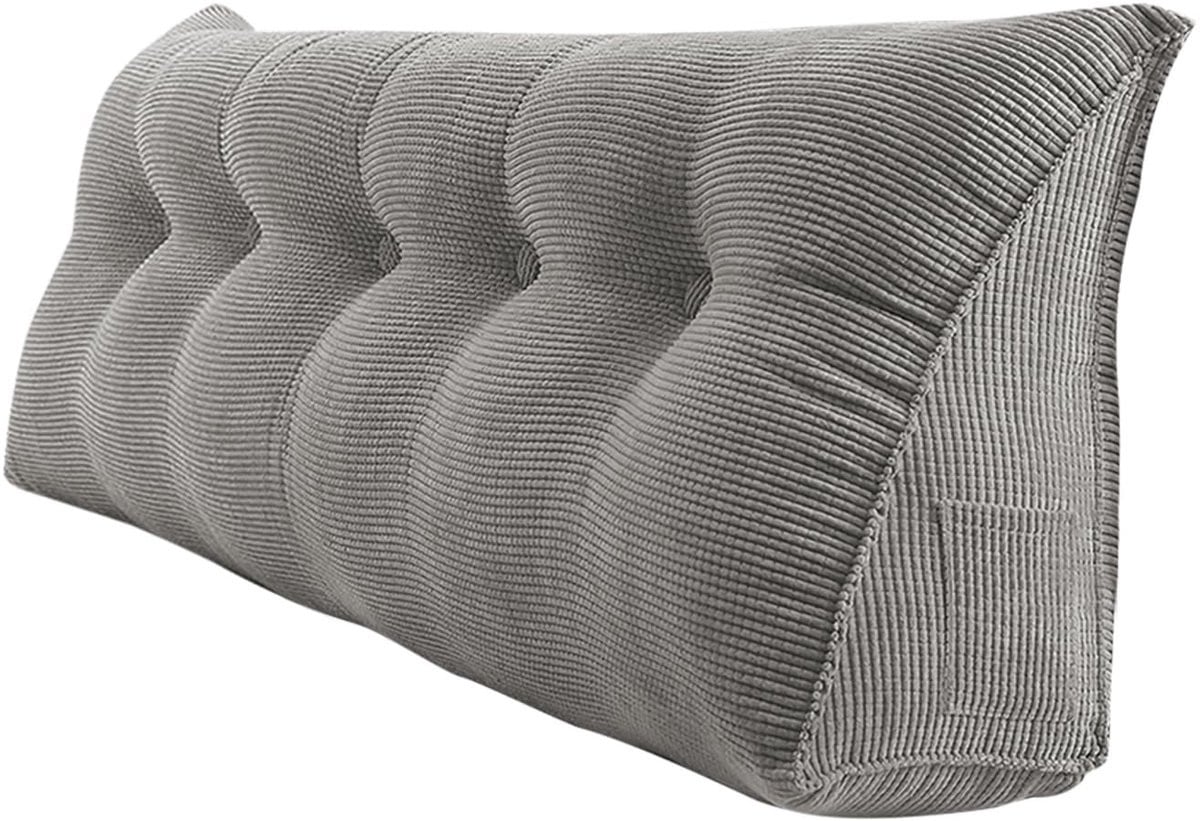 Omgoods Hoofdbord Wigkussen - Ergonomisch Rugsteunkussen voor Bed