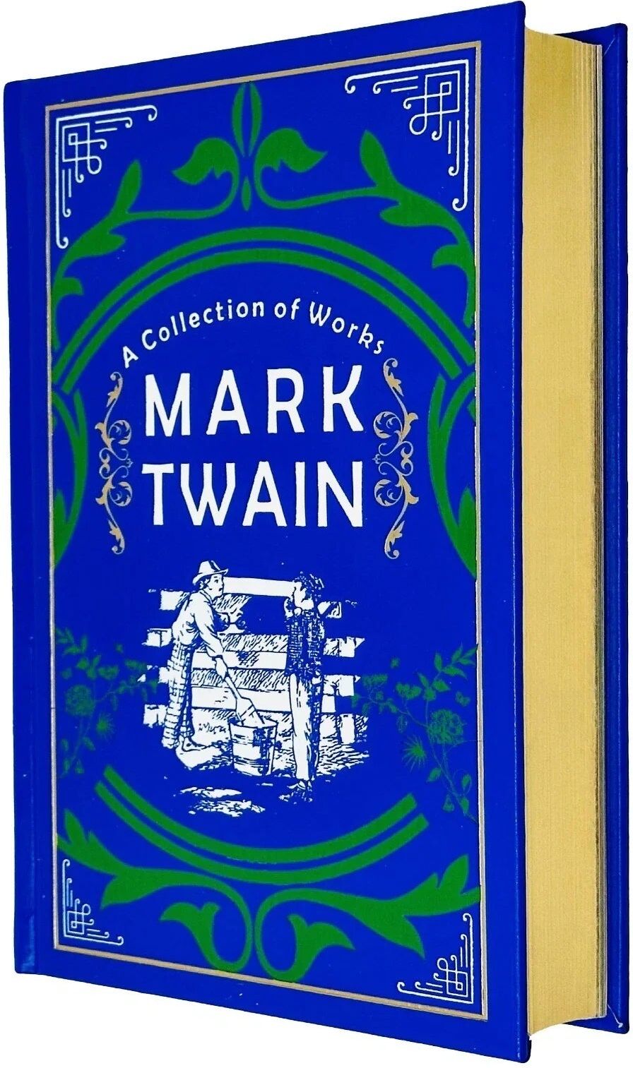 Wilco International Mark Twain: A Collection of Works - Tom Sawyer, Huck Finn & More - 4 Classic Stories - Deluxe Leather-Bound Hardback - Ages 12+