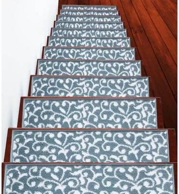 SussexHome Leaves Pattern Stair Treads