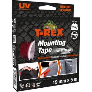 T-Rex Montageband 830-00, 5m x 19mm, extra stark, doppelseitig,transparent, wasserdicht