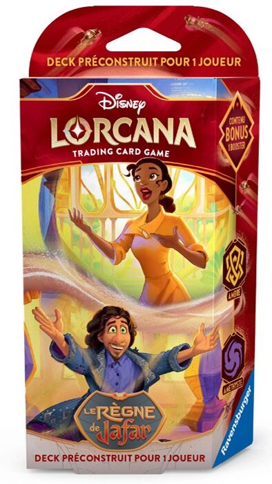 Disney Lorcana TCG - Chapitre 8 : Deck de démarrage Ambre / Améthyste Tiana / Bruno FR