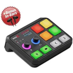 RØDE X Streamer X Videoaufnahme-Interface + Bonus In-Ear Kopfhörer, Streaming Deck, Schwarz