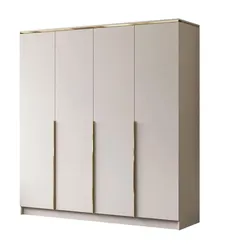 KLEIDERSCHRRANK AURORA 4D KASCHMIR mit goldenen Griffen