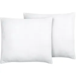 KOPFKISSEN 2er-Set Weiß 80/80 cm Errigal