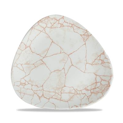 Churchill Studio Prints Kintsugi Coral Teller Flach Dreieckig 22,9cm