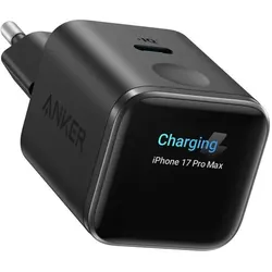 Anker Nano GaN Smart Display Charger (45 W, 1 Port), USB Ladegerät, Schwarz