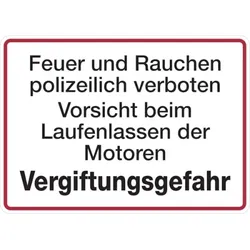 Hinweisschild, Vergiftungsgefahr, Alu geprägt, 250 x 350 mm - 350x250x0.45 mm Aluminium geprägt