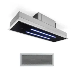 High Line Deckenhaube 90cm 410 m3/h 75W 3 Stufen Fernbedienung schwarz