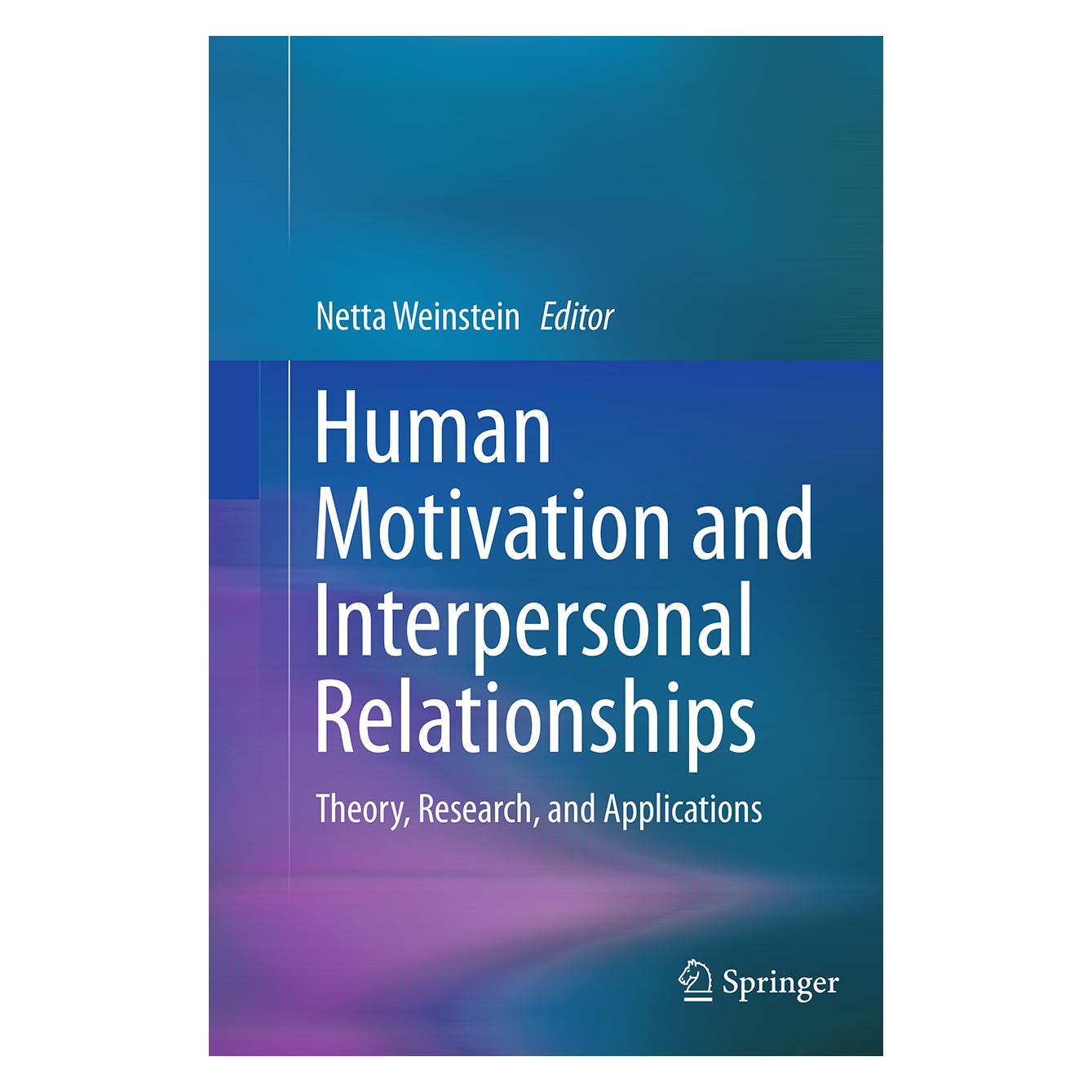 Springer Human Motivation and Interpersonal Relationships (Englisch, Softcover) (55841537)