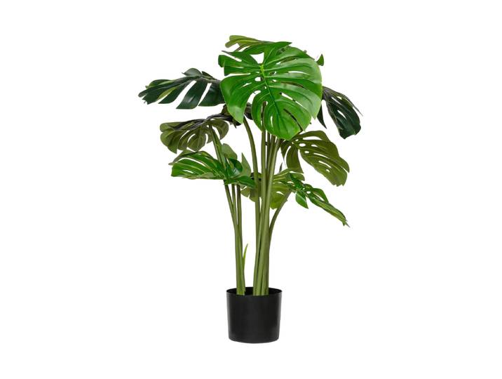 Lebensechte Kunstpflanze „Monstera XL“, Höhe 150 cm Grün Baq Design