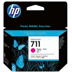 HP 3er-Pack Tintenpatronen »CZ135A« HP 711 pink