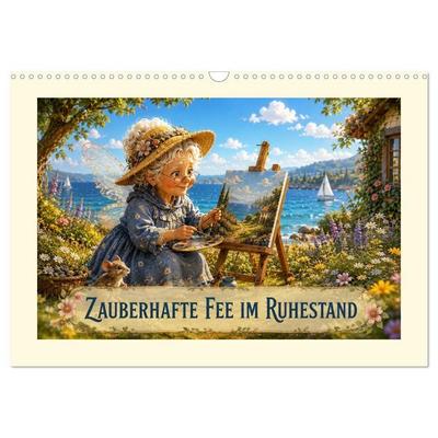 Zauberhafte Fee im Ruhestand (Wandkalender 2027 DIN A3 quer), CALVENDO Monatskalender