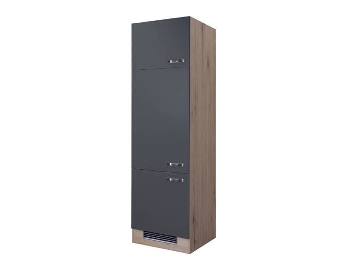 Kühlumbauschrank 200cm Grau/Basalt