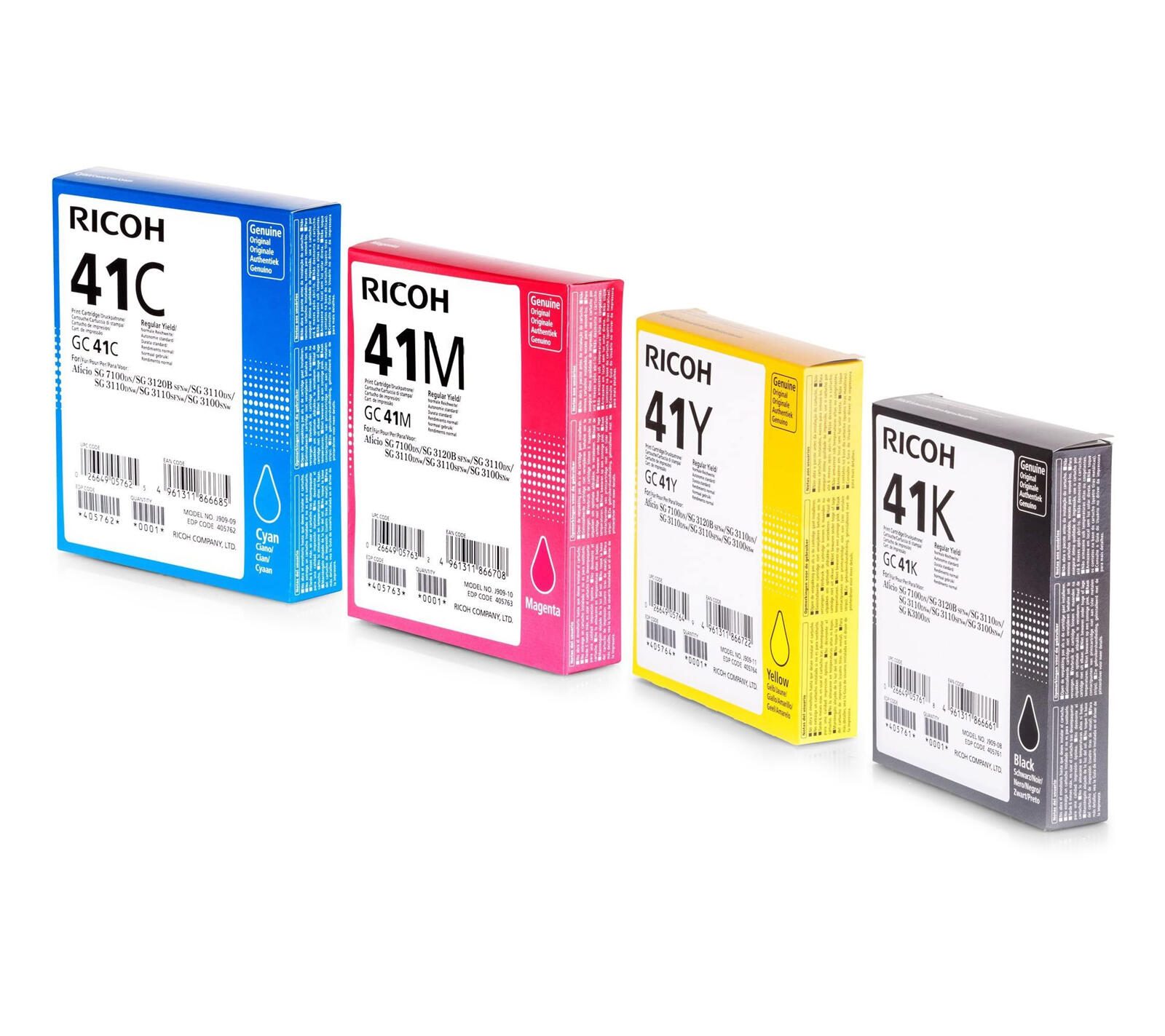 Ricoh Original Type GC 41 Druckerpatronen - 4er Multipack OPGC41set