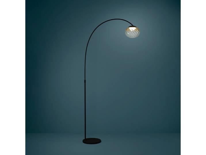 Lampadaire Pantoja noir/ambre 160 cm CCT - Stars of Light - Salon / séjour - Moderne - Verre - À ampoule unique