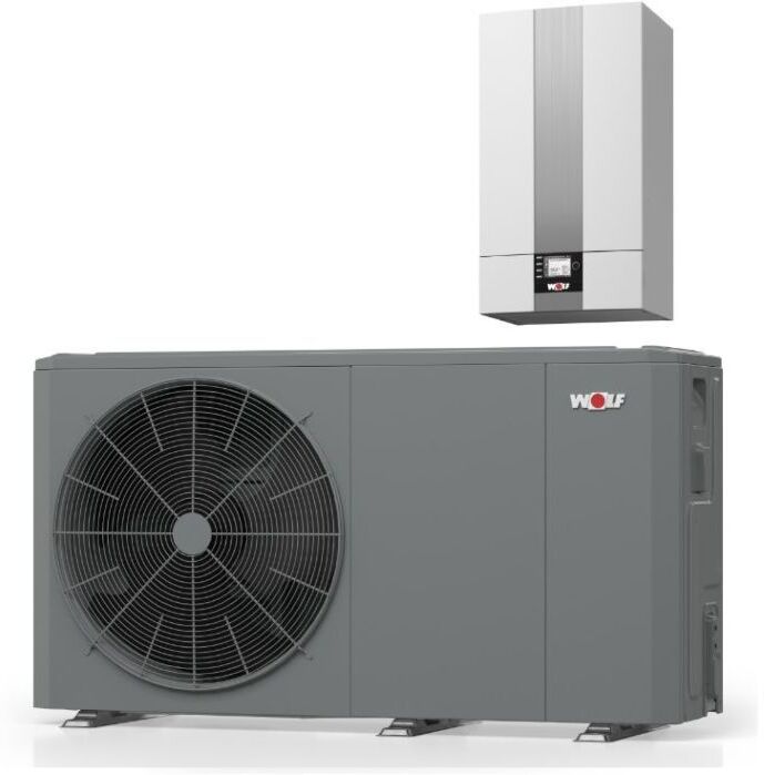 Wolf Monoblock 9148036 11/14, 400 V, mit Innen-/Außeneinheit, mit E-Heizelement
