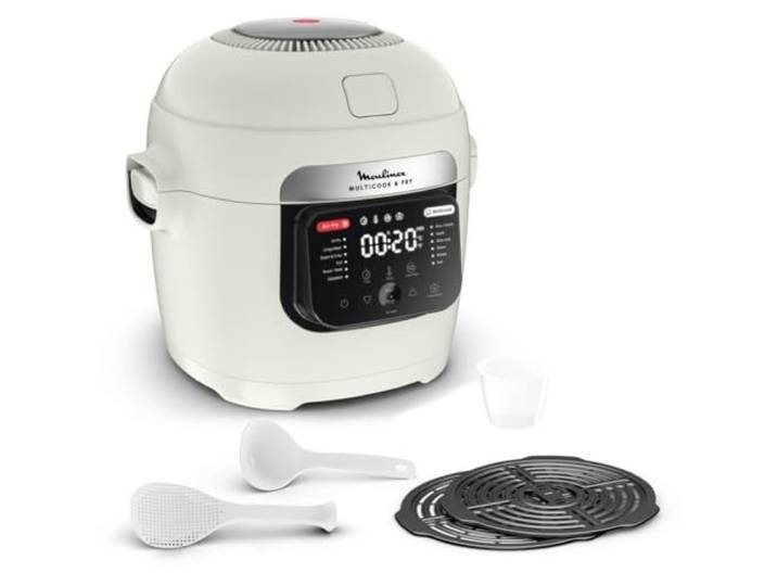 Moulinex Multicook & Fry MZ7311 Schongarer, 1200 W, Weiß