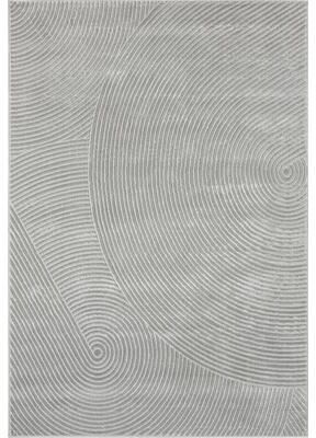 Abani Neutral NTL130C Grey Zen Reiki Circles Area rug