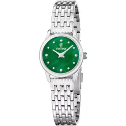 Festina F20749/5 Damenuhr Quarz Silberfarben/Grün