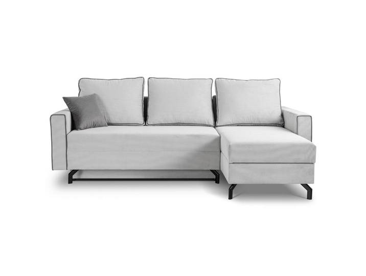Mid.you Ecksofa Marti, Hellgrau, Holz, 4-Sitzer, Füllung: Polyetherschaumkern, L-Form, 230x148 cm, Made in EU, FSC Mix, Wohnzimmer, Sofas & Couches, Wohnlandschaften, Ecksofas